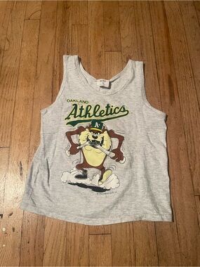 Oakland Athletics Grey Tank with Taz Mascot